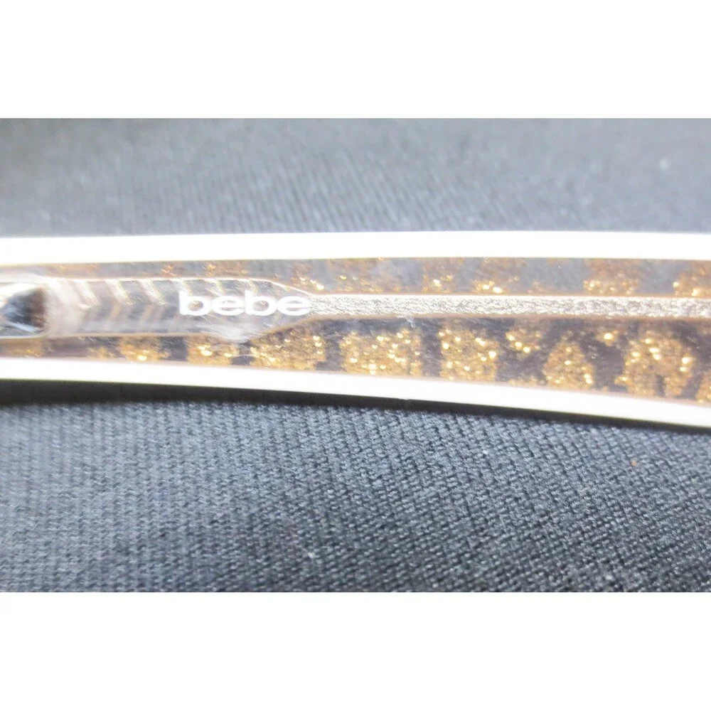 Bebe BB5242 200 Topaz Glitter Eyeglasses Frames 55-16-135 Brown Gold Womens